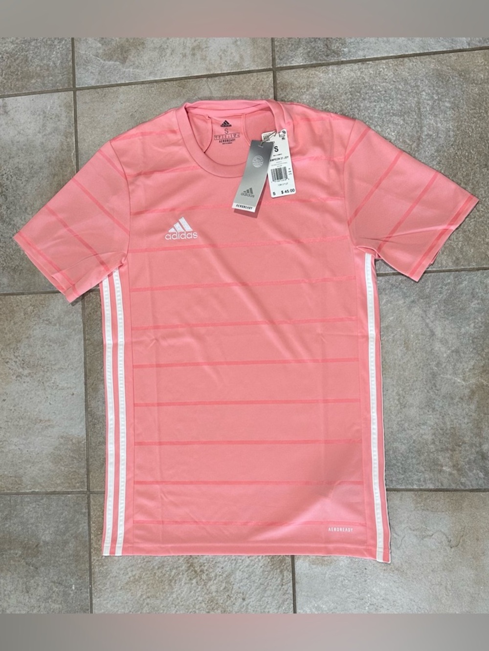 adidas Pink Men's Athletic Jersey